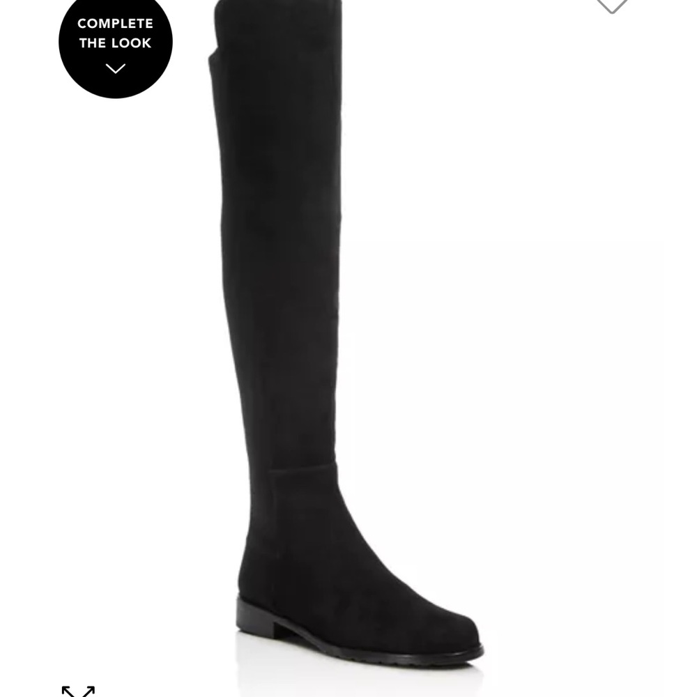 Stuart Weitzman Black suede 5050 boot